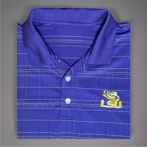 LSU Polo Golf Shirt Men 2XL 50" Chest No Tags Louisiana University Football